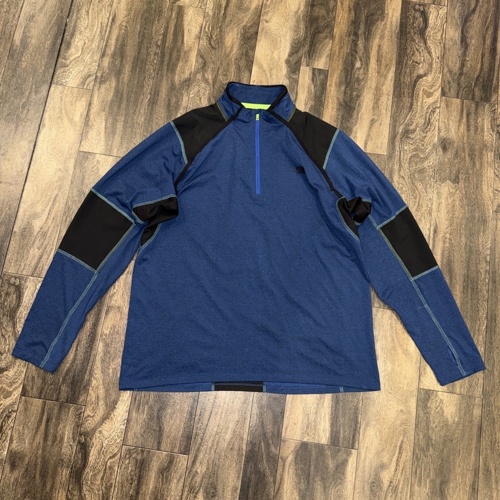 The North Face FlashDry‎ XD 1/4 Zip Pullover Blue Men's Size XL Outdoor